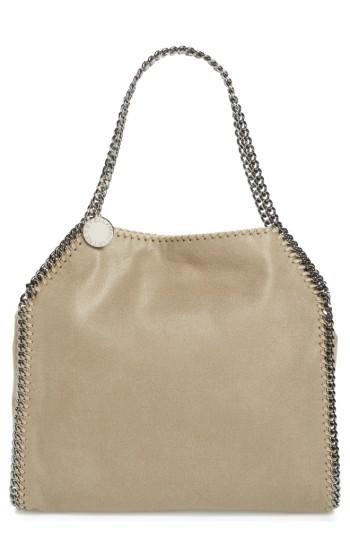 Stella Mccartney 'small Falabella - Shaggy Deer' Faux Leather Tote - White