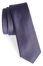 Men's Calibrate Seattle Textured Silk Tie, Size - Purple