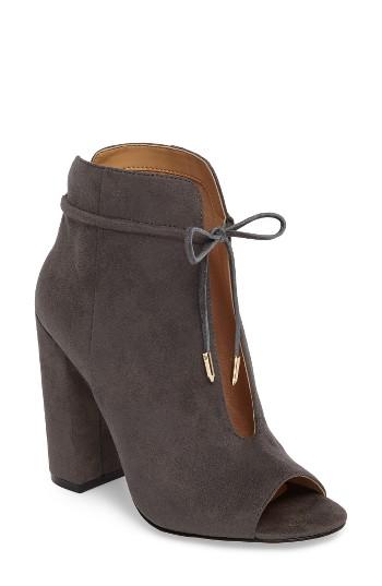 Women's Daya By Zendaya Netty Open Toe Bootie M - Grey