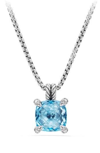 Women's David Yurman Chatelaine Pendant Necklace With Semiprecious Stone & Diamonds