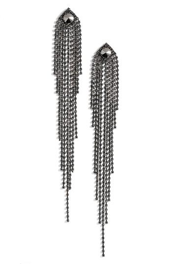 Women's Natasha Couture Drama Crystal Shoulder Duster Earrings