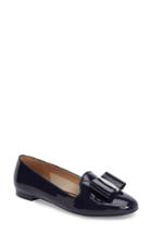 Women's Salvatore Ferragamo Bow Smoking Loafer .5 B - Blue