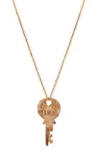 Women's The Giving Keys Dainty Classic Hope 18-inch Gold Key Pendant Necklace