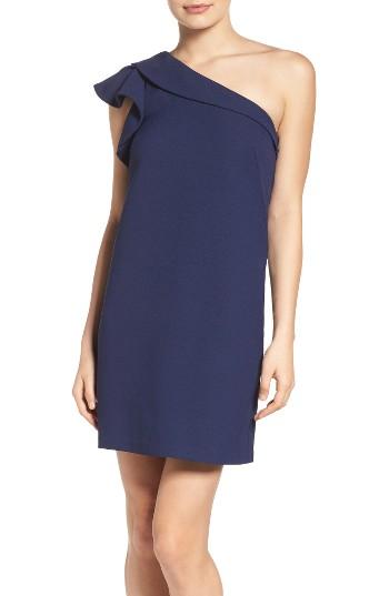 Women's Greylin One-shoulder Shift Dress - Blue