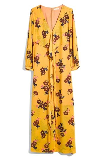 Women's Madewell Retro Bouquet Wraparound Maxi Dress