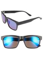Men's 1901 Hollis 57mm Sunglasses - Black Matte/ Blue
