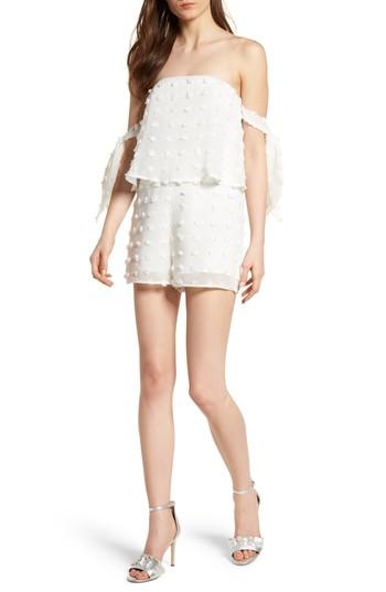 Women's Dee Elly Off The Shoulder Romper - White