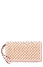Women's Christian Louboutin 'macaron' Studded Leather Continental Wallet -