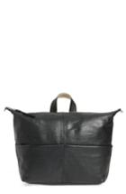 Topshop Premium Leather Convertible Backpack - Black