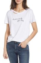 Women's N:philanthropy Harlow Embroidered Tee - White