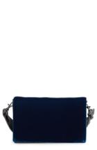 Dvr Soiree Velvet Convertible Crossbody Bag - Blue