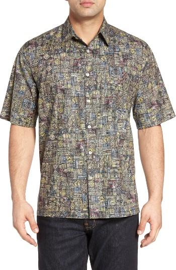 Men's Tori Richard Geoglyphic Print Camp Shirt