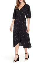 Women's Bobeau Orna High/low Wrap Dress - Black