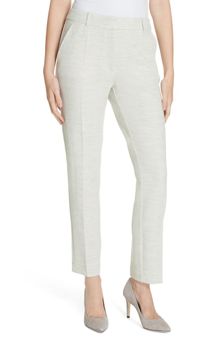 Women's Boss Acnes Slim Trousers - Ivory