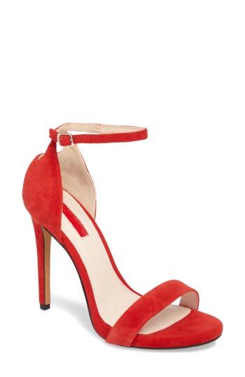 Women's Topshop Raphie Ankle Strap Sandal .5us / 36eu - Red