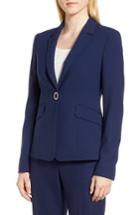 Women's Boss Jibalena Stretch Wool Suit Jacket R - Blue