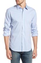 Men's Bonobos Unbutton Down 2.0 Slim Fit Check Sport Shirt S - Blue