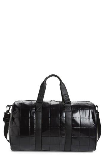 Nyc Underground Puffer Duffel Bag - Black