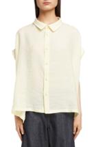 Women's Y's By Yohji Yamamoto Short Sleeve Blouse - Yellow