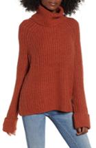 Women's Bp. Cozy Turtleneck Sweater, Size - Metallic