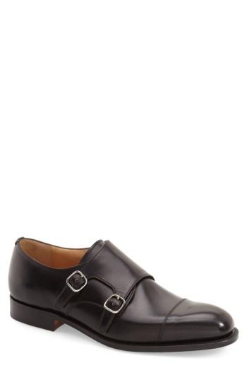 Men's Church's 'cowes' Double Monk Strap Shoe .5us / 8.5uk - Black