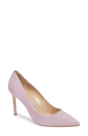 Women's Manolo Blahnik Bb Pointy Toe Pump Us / 36eu - Purple