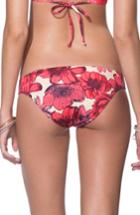 Women's Maaji Softy Photo Signature Cut Reversible Bikini Bottoms - Coral