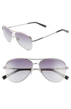 Women's Tiffany & Co 57mm Aviator Sunglasses - Silver/ Grey Gradient