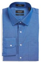 Men's Nordstrom Men's Shop Classic Fit Non-iron Solid Dress Shirt .5 - 33 - Blue
