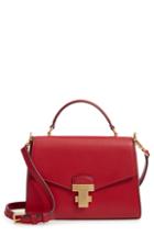 Tory Burch Small Juliette Leather Satchel - Red