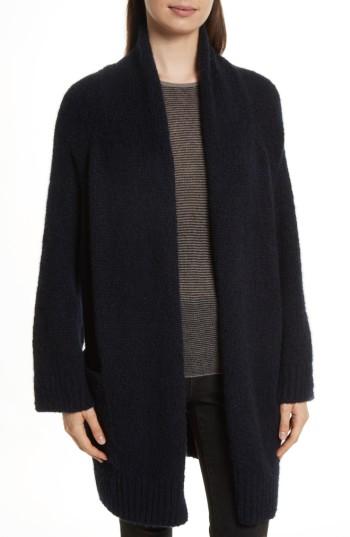 Women's Vince Marled Car Coat - Blue