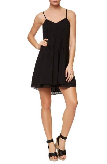 Women's Sanctuary 'spring Fling' Racerback Mini Slipdress - Black