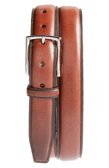 Men's Cole Haan Leather Belt - British Tan/ Nubuck
