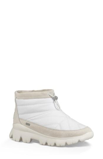 Women's Ugg Centara Water Resistant Quilted Bootie M - White
