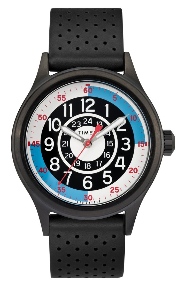 Men's Timex X Todd Snyder The Blackjack Leather Strap Watch, 40mm