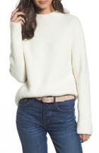 Women's Madewell Northfield Mock Neck Sweater, Size - White