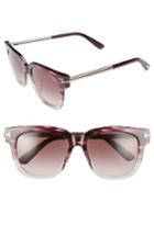 Women's Tom Ford Tracy 54mm Retro Sunglasses - Violet/ Gradient Bordeaux