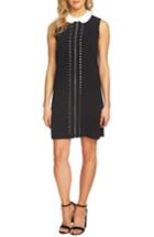 Women's Cece Embroidered Front Shift Dress - Black