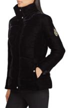 Women's Lauren Ralph Lauren Velvet Puffer Jacket