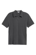 Men's James Perse Slim Fit Sueded Jersey Polo (s) - Grey