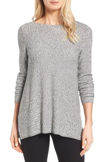Women's Eileen Fisher Tencel Knit Bateau Neck Sweater