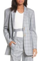 Women's Tibi Side Cutout Blazer - Grey