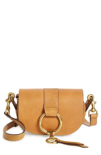 Frye Mini Ilana Harness Leather Saddle Bag - Brown