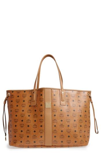 Mcm Large Liz Reversible Shopper - Brown