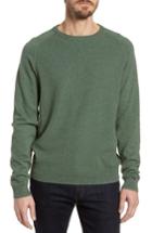 Men's Nordstrom Men's Shop Crewneck Cotton & Cashmere Sweater - Green