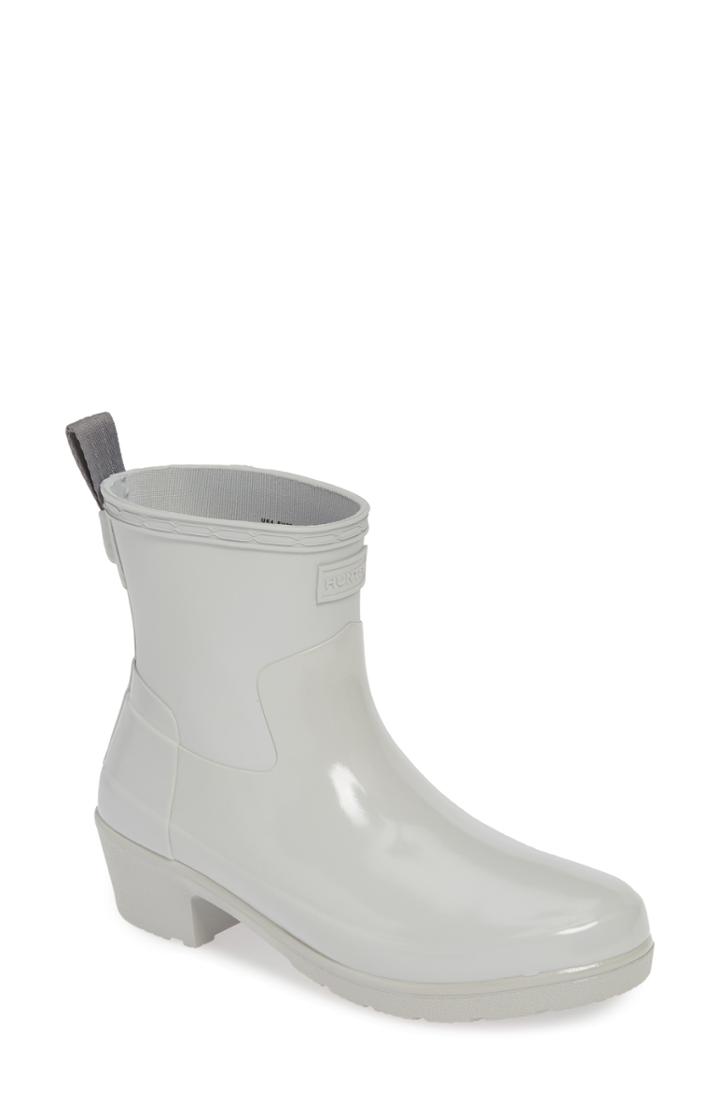 Women's Hunter Original Refined Mixed Finish Waterproof Rain Boot M - Grey