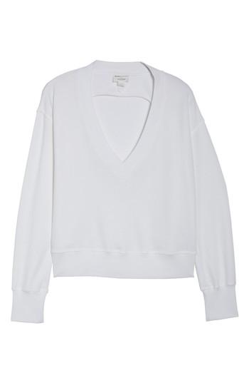 Women's David Lerner Cutout Back Sweatshirt - White
