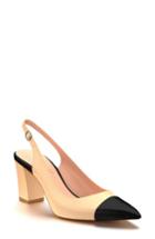 Women's Shoes Of Prey Slingback Pump .5 B - Brown