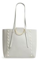 Bp. Imitation Pearl Embellished Faux Leather Ring Tote - Grey