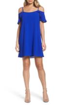 Women's Mary & Mabel Cold Shoulder Swing Dress - Blue